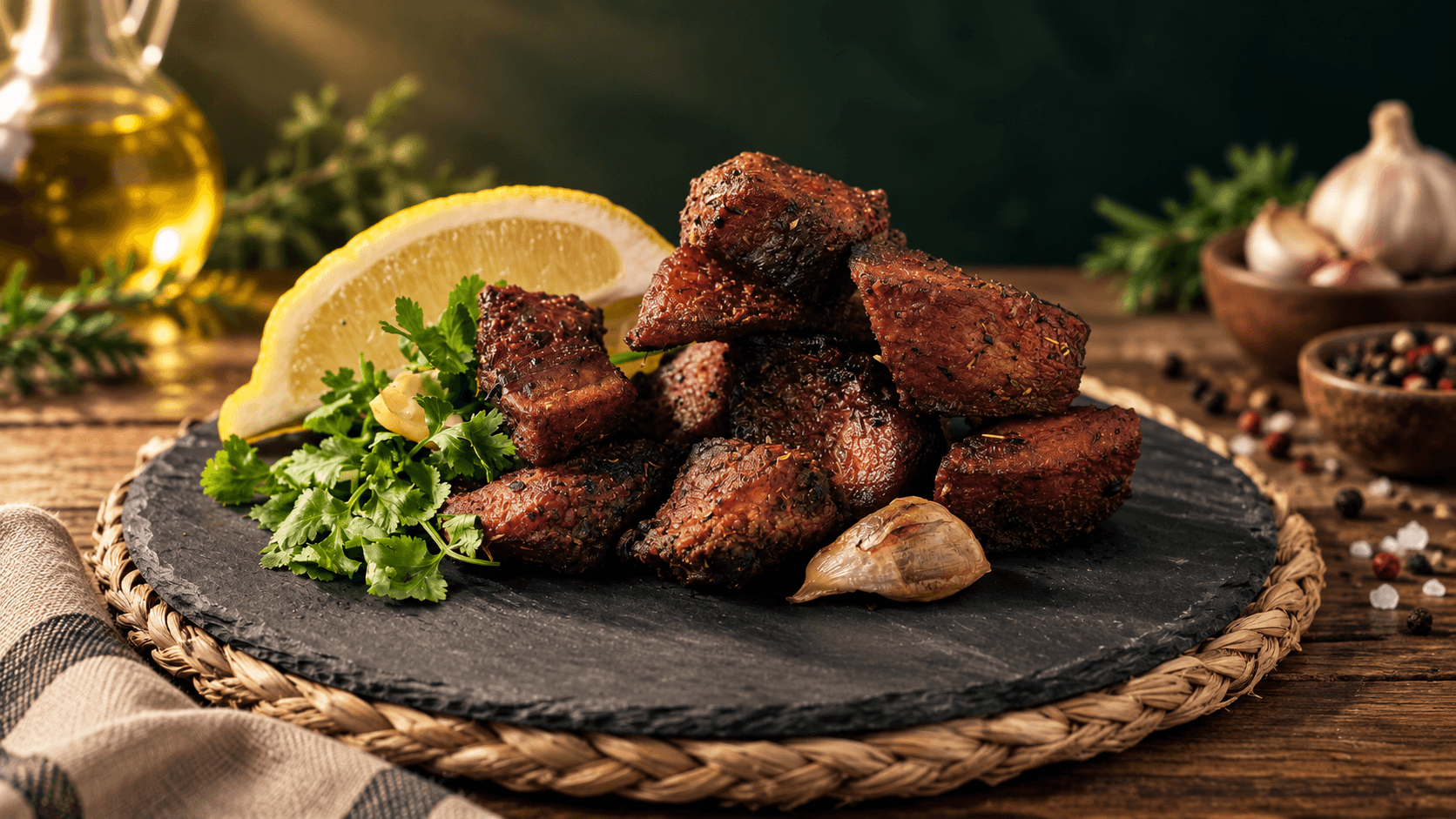 Chicharrón Confitado al Ajo